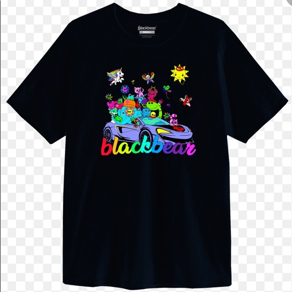 ISO BLACK BEAR CUDDLE CHARACTERS MERCH T SHIRT
